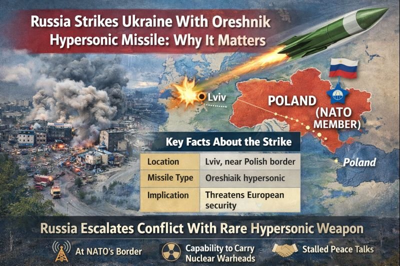 Russia fires its Oreshnik hypersonic