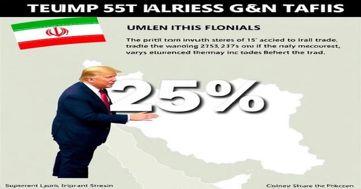 Trump threatens a 25% tariff on nations trading with Iran,